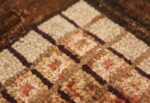 antique mosaic design american hooked rug 49529 tiny Nazmiyal