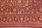 fine room size silk qum persian rug 49533 border Nazmiyal