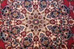 fine silk and wool isfahan persian rug 49535 center Nazmiyal
