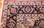 fine silk and wool isfahan persian rug 49535 corner Nazmiyal