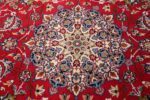 fine silk and wool isfahan persian rug 49535 medallion Nazmiyal