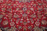 fine silk and wool isfahan persian rug 49535 scrolls Nazmiyal
