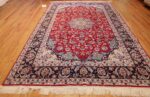 fine silk and wool isfahan persian rug 49535 whole Nazmiyal