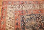 large blue background antique bidjar persian rug 50217 corner Nazmiyal