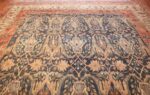 large blue background antique bidjar persian rug 50217 top Nazmiyal