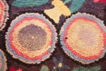 long antique art deco american hooked rug runner 49526 twin Nazmiyal
