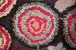 long antique art deco american hooked rug runner 49526 whirling Nazmiyal
