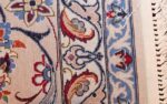 navy background silk and wool isfahan persian rug 49534 weave Nazmiyal