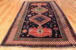 navy blue antique tribal caucasian kazak rug 49507 whole Nazmiyal