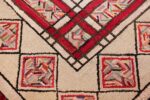 vintage art deco american hooked rug 49525 angle Nazmiyal