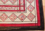 vintage art deco american hooked rug 49525 corner Nazmiyal