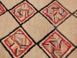 vintage art deco american hooked rug 49525 quadro Nazmiyal
