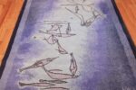vintage paul klee inspired scandinavian fish rug by ege 49503 field Nazmiyal