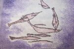 vintage paul klee inspired scandinavian fish rug by ege 49503 sharks Nazmiyal