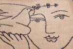 vintage peace and joy rug by picasso 49496 face Nazmiyal