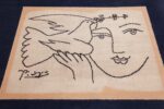 vintage peace and joy rug by picasso 49496 field Nazmiyal