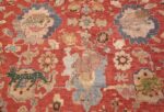 17th century hunting scene oversize isfahan persian rug 3025 deer Nazmiyal