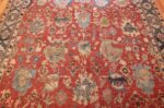 17th century hunting scene oversize isfahan persian rug 3025 field Nazmiyal