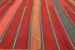 antique flat woven shahsavan caucasian kilim rug 49521 lines Nazmiyal