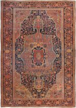 Antique Persian Sarouk Farahan Rug 49473 Nazmiyal