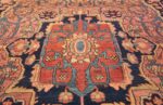 antique navy background farahan sarouk persian rug 49473 center Nazmiyal