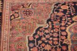 antique navy background farahan sarouk persian rug 49473 flowers Nazmiyal
