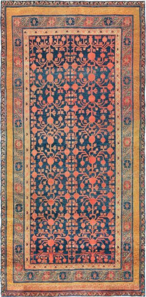 Pomegranate Design Khotan Rug by Nazmiyal