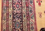 large animal motif antique farahan persian rug 49516 border Nazmiyal