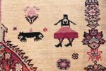 large animal motif antique farahan persian rug 49516 lady Nazmiyal