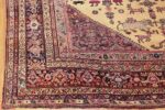 large animal motif antique farahan persian rug 49516 margin Nazmiyal