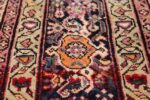 large animal motif antique farahan persian rug 49516 orange Nazmiyal