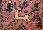 large animal motif antique farahan persian rug 49516 trios Nazmiyal