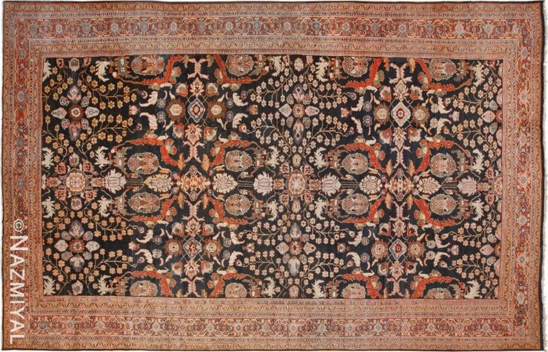 Antique Persian Sultanabad Rug Large Antique Persian Sultanabad Rug Nazmiyal