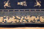 room size navy background antique chinese rug 49474 border Nazmiyal