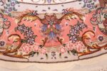 round silk and wool tabriz persian rug 49558 sign Nazmiyal