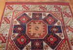 small scatter size tribal antique bergama turkish rug 49506 top Nazmiyal
