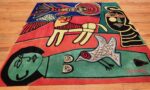 square vintage scandinavian rug by corneille 49544 whole azmiyal