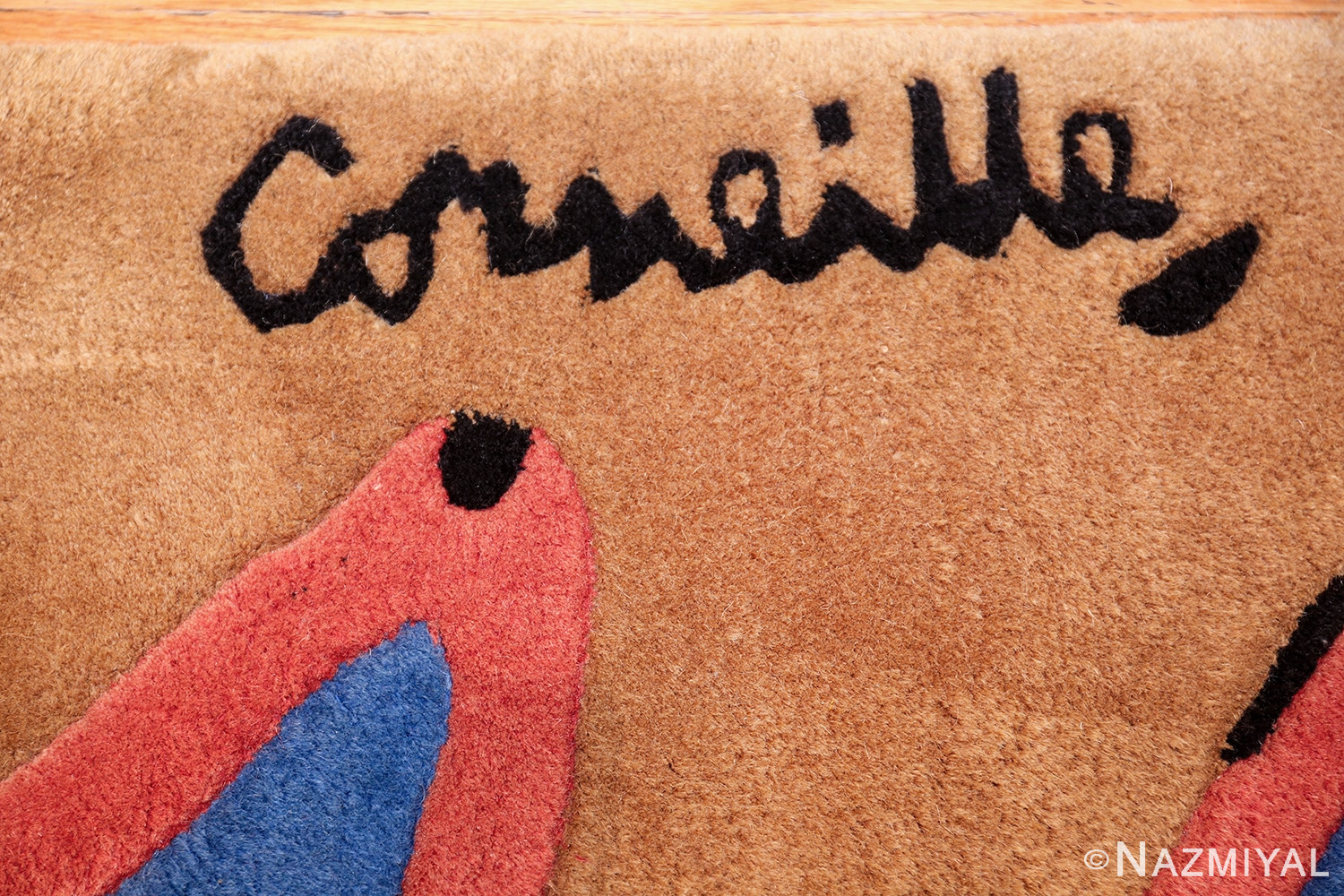 vintage scandinavian rug by corneille 49543 signature Nazmiyal