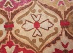 antique square french aubusson rug 47138 flower Nazmiyal