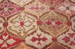 antique square french aubusson rug 47138 green Nazmiyal