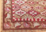 antique square french aubusson rug 47138 part Nazmiyal