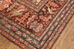 antique tribal ivory background bakshaish persian rug 49508 lines Nazmiyal