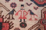 antique tribal ivory background bakshaish persian rug 49508 mustache Nazmiyal