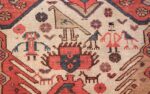 antique tribal ivory background bakshaish persian rug 49508 red hair Nazmiyal