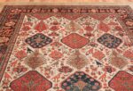 antique tribal ivory background bakshaish persian rug 49508 top Nazmiyal