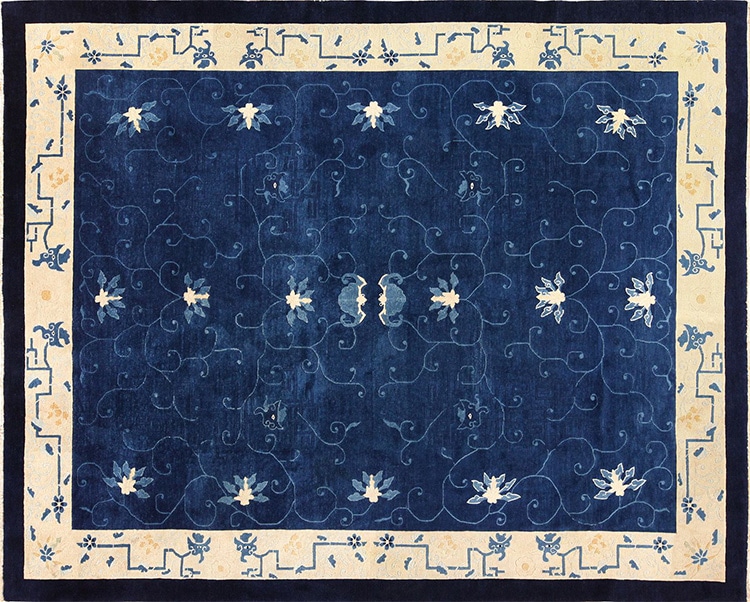 Blue Chinese Rug #49272 by nazmiyal