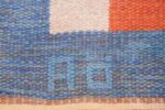 colorful vintage scandinavian kilim rug by agda osterberg 49573 ao Nazmiyal