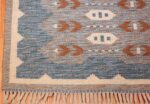 double sided vintage scandinavian rug 49567 corner Nazmiyal