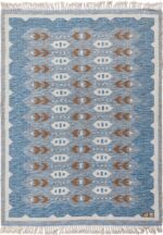 Double Sided Vintage Mid Century Scandinavian Rug 49567 by Nazmiyal