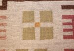 flat weave geometric scandinavian rug by ulla brandt 49565 flower Nazmiyal